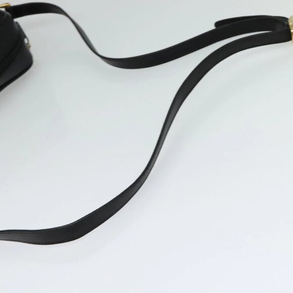 GUCCI GG Canvas Web Sherry Line Shoulder Bag Black Gold 37 0124071 Auth 125109 - Picture 6 of 15